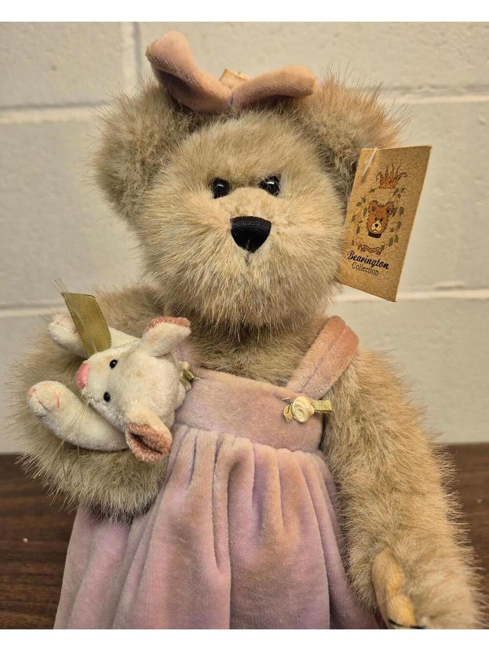 Bearington Collection Plush Bear Doll Mini and Mouse